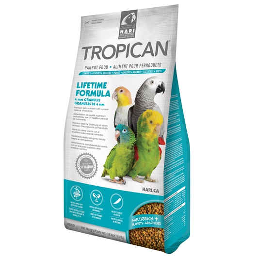 (image for) Tropican Lifetime Granules for Parrots, 4 lb