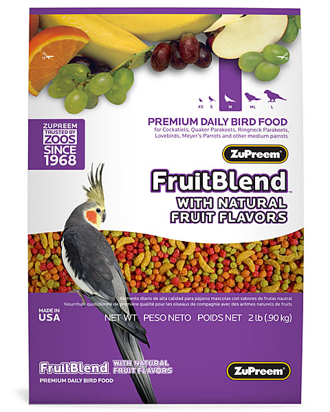 (image for) Zupreem FruitBlend Premium Cockatiel, 2 lb